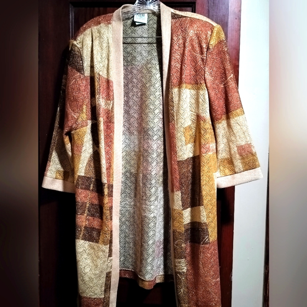 R&M Richards by Karen K Wong Vintage Long Jacket/ Blazer size 18